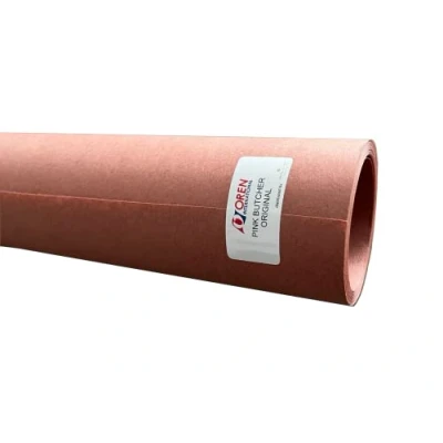Abbildung von Oren Pink Butcher Paper BBQ Kraftpapier 20m x 61cm Das ORIGINAL Papier aus USA für perfekte Grillergebnisse Saftiges Fleisch &amp; Knusprige Kruste Metzger Zubehör