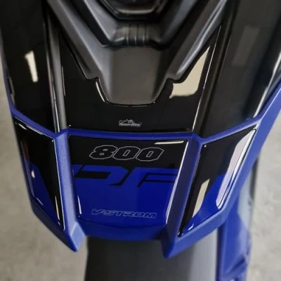 Abbildung von Resin Bike Aufkleber Motorrad Kompatibel Mit Suzuki V Strom 800 DE Glass Sparkle Black. Schutz Frontstachel vor Stößen und Kratzern. Aufklebersatz 3D Harzklebstoff Stickers Made in Italy