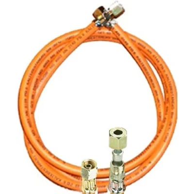 Abbildung von TGO Gasgeräte GmbH Propan Gasschlauch mit 1/4&quot; Links X 8mm Schneidring Verschraubung (Winterfest, 80 cm)