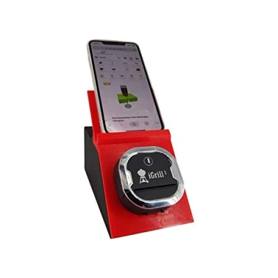 Abbildung von eXODA Halterung für iGrill 3 Bluetooth Thermometer mit Smartphone Tablet Ständer