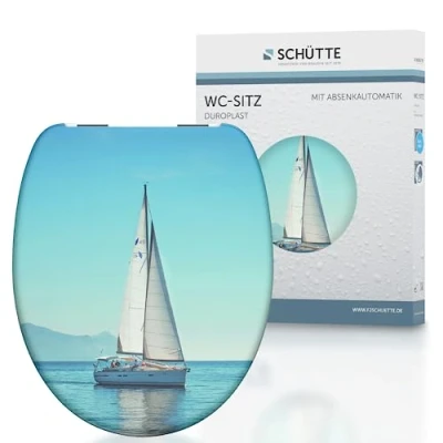 Abbildung von Schütte WC Sitz &quot;Sailing&quot;, Duroplast, mit Absenkautomatik