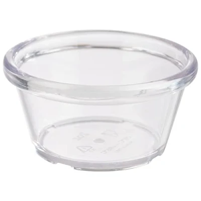 Abbildung von APS 40763 Dipschälchen, 12er Set, Kunststoff, Ø 7 cm, Höhe 3,5 transparent