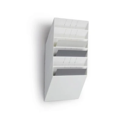 Abbildung von Durable Prospektspenderset Querformat Flexiboxx 6 A4, 1 Set, weiss, 1709785010