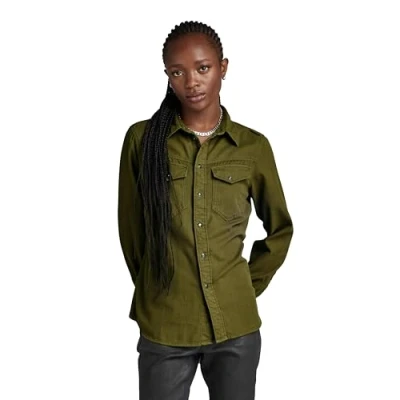 Abbildung von G Star Hemd, Damen, Größe: Small, Dark olive gd