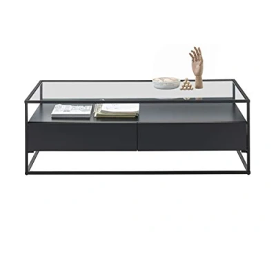 Abbildung von MCA furniture Couchtisch &quot;Evora&quot;, mit Glas und 2 Schubladen Push to open