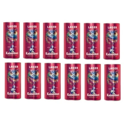 Abbildung von 12 Dosen Kaiserdom Lager Bier Bavarian Beer a 1000ml mit 5,5% Vol. inc. EINWEG Pfand + Space