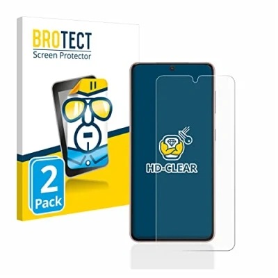 Abbildung von BROTECT (2 Stück Schutzfolie für Samsung Galaxy S21 / 5G Displayschutz Folie Ultra Klar