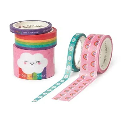 Abbildung von Legami Klebeband 5 Papier Klebebänder im Set Tape by Rainbow