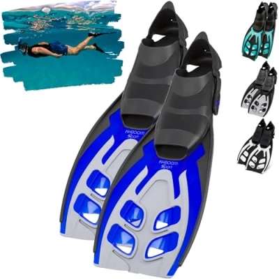 Abbildung von Khroom Flosse Gr. 36 47, Taucherflossen Schwimmflossen Schnorchelflossen (lange Flossen, Premium Made in Italy), verstellbar