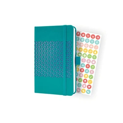 Abbildung von SIGEL J3214 Wochenkalender Jolie 2023 ca. A6 blau Hardcover Gummiband, Stiftschlaufe, Einstecktasche 174 S. FSC zertifiziert Terminplaner