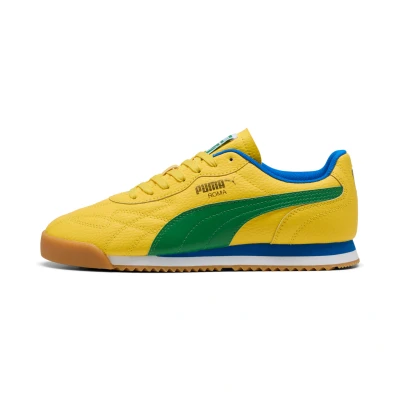 Abbildung von Puma ROMA Anniversario Unisex Sneaker low, Größe: 38, Pelé yellow/archive green Leder