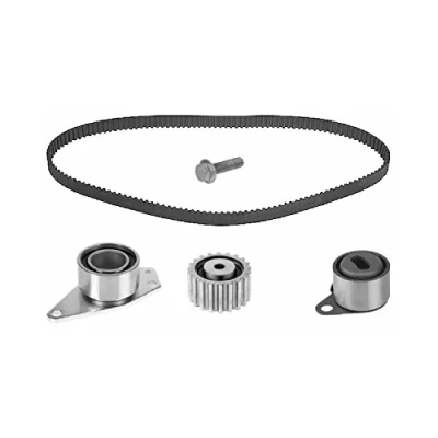 Abbildung von FEBI BILSTEIN 24805 Zahnriemensatz 153 inkl. Spannrolle, Führungsrollen RENAULT: MEGANE I Grandtour, Scénic 1, VOLVO: V40 Kombi