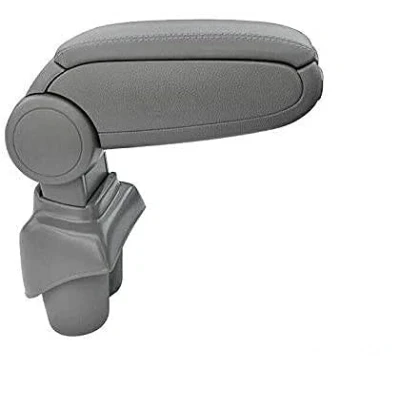 Abbildung von OMAC Mittelarmlehne Armlehne Mittelkonsole kompatibel mit VW Caddy 2003 2020 PU Leder ABS Grau