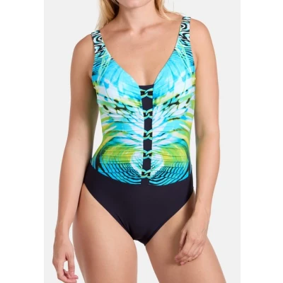 Abbildung von Sunflair Basic Badeanzug, Damen, Größe: 100F, Türkis