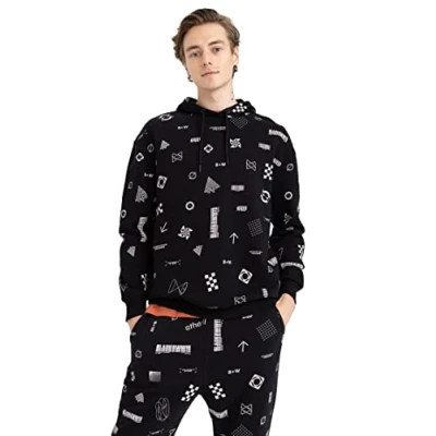 Abbildung von DeFacto Herren Z2431az Sweatshirt, Schwarz, L EU