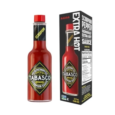 Abbildung von Tabasco Scorpion Pepper Sauce, 1x 148ml, scharfe Chili 100% natürlich, Glasflasche