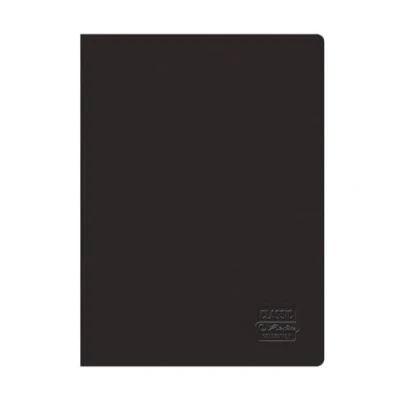 Abbildung von Herlitz® Schulheft A5 60 Karten kariert Themennotizen für Studium Notizbuch zum Schreiben Schüler Erlernen der Kalligraphie Rainbow Classic schwarz