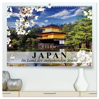 Abbildung von Japan. Im Land der aufgehenden Sonne (hochwertiger Premium Wandkalender 2025 DIN A2 quer), Kunstdruck in Hochglanz