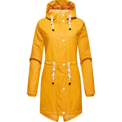 Abbildung von Navahoo Flower OF Ocean Parka, Damen, Größe: XS, Amber yellow