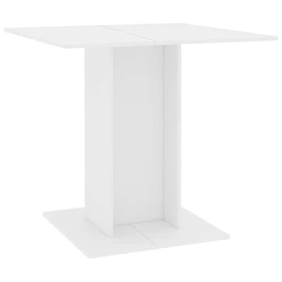 Abbildung von vidaXL Esstisch Küchentisch Esszimmertisch Speisetisch Tisch Säulentisch Restaurant Esszimmer Küche Wohnzimmer Weiß 80x80x75cm Holzwerkstoff