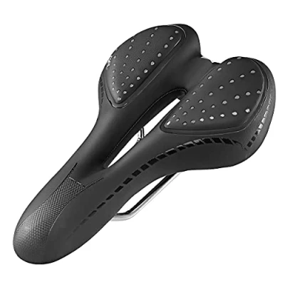 Abbildung von MidGard Fahrradsattel Unisex Fahrrad Sattel, ergonomische Fahrradsitz, wasserabweisend, spezielle Gel Technologie für individuelle Körperformanpassung