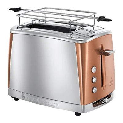 Abbildung von RUSSELL HOBBS Toaster &quot;Luna Copper Accents 24290 56&quot;, 2 lange Schlitze, für Scheiben, 1550 W