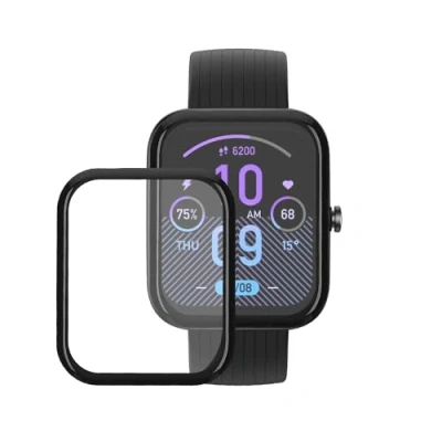Abbildung von kwmobile 2X Transparente Displayschutzfolie kompatibel mit Huami Amazfit Bip 3 Pro Folie Schutzfolie für Fitness Tracker robuster Displayschutz
