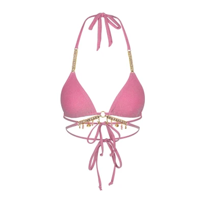 Abbildung von MODA MINX Bikini TOP Lumiere Seychelles Triangle Bikinitop, Damen, Größe: Small, Candy pink