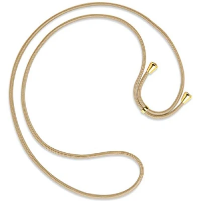 Abbildung von mtb more energy® Ersatz Band für Handykette Caramel inklusive Endkappen (Gold) hochwertige Austausch Kordel Seil Kette