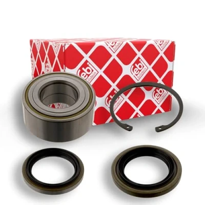 Abbildung von FEBI BILSTEIN 31465 Radlagersatz Vorderachse links, rechts mit Sicherungsring, Wellendichtring 80 Schrägkugellager