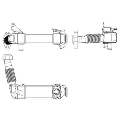 Abbildung von MAHLE ORIGINAL CE 17 000P AGR Kühler ohne Dichtung Ventil BMW: 5 Limousine, X5, X3