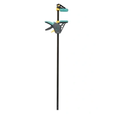 Abbildung von wolfcraft EHZ 100 915 Einhandzwinge PRO 3034000 / Kraftvolle Zwinge zum professionellen Spannen von Werkstücken mit nur einer Hand Spannkraft: 120 kg Spannweite: mm