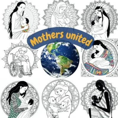 Abbildung von Mothers united: A connecting coloring book for young and old