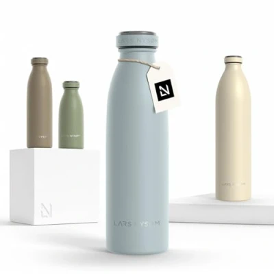 Abbildung von LARS NYSØM Isolierflasche Ren, BPA Freie Thermosflasche 350ml 500ml 750ml 1l 1,5l