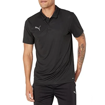 Abbildung von PUMA Herren Teamliga Sideline Polo Shirt, schwarz / weiß, XX Large