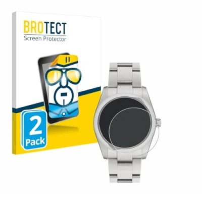 Abbildung von BROTECT (2 Stück Schutzfolie für Rolex Oyster Perpetual 34 Displayschutz Folie Ultra Klar