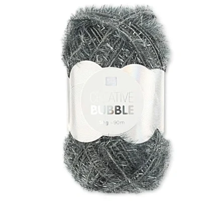 Abbildung von Frida&#039;s Wollhaus Rico Design 50 g Creative Bubble Schwammgarn Wolle Stricken Häkeln 57 Farben (036 Lind)