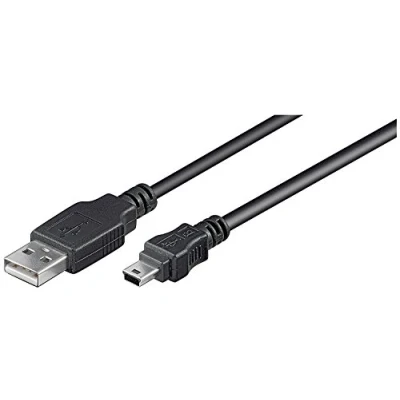 Abbildung von Goobay USB 2.0 Hi Speed Kabel A Stecker  Mini B schwarz Länge: Adapter, 150 cm