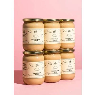 Abbildung von KoRo Mandelmus Weiß 6 x 500 g Veganes Nussmus aus 100% Mandeln ohne Zusätze