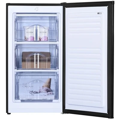 Abbildung von PRIMO PR150DV Tisch Top Gefrierschrank, freistehend, Schwarz, 64 l, wendbar