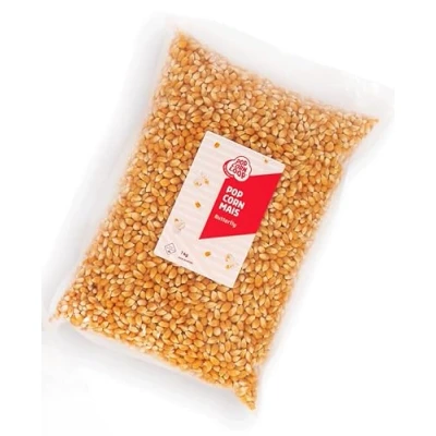 Abbildung von Popcorn Mais Butterfly 1KILO Kinopopcorn für Popcornmaschine Popcornloop Beste Gold Qualität Ohne Gentechnik Vegan Glutenfrei