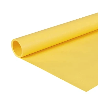 Abbildung von Clairefontaine 195715C Rolle (färbiges Kraftpapier, 10 x 0,7 m, 65 g, PEFC, ideal für Ihre Bastelprojekte) 1 Stück zitronengelb
