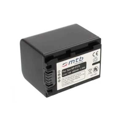 Abbildung von Ersatz Akku NP FV70 für Sony HDR CX360, CX370, CX550, CX560, CX690, CX700, CX730... (Siehe Liste)