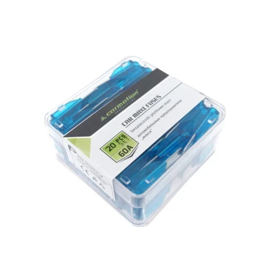 Abbildung von Carmotion Neue Set mit 20 Stück Maxi 60A Flachsicherungen. Für optimale Absicherung von elektrischen Systemen. Langlebig und zuverlässig. Inklusive Montagezubehör.