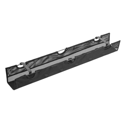 Abbildung von my wall Schreibtisch Kabelmanagement HZ39L einfache Tischmontage, zum einschrauben, 914 mm Länge, 95 Breite, 5 kg Belastbarkeit, Kabelführung für Schreibtische, Untertisch Montage, Netzstruktur