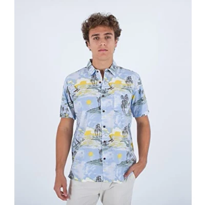 Abbildung von Hurley Herren Rincon S/S Hemd, Blue Dream, M