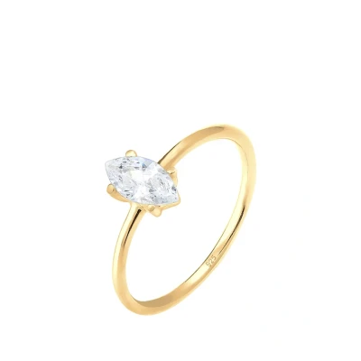 Abbildung von Elli Ring Damen Verlobung Marquise mit Zirkonia Steinen Stein in 925 Sterling Silber