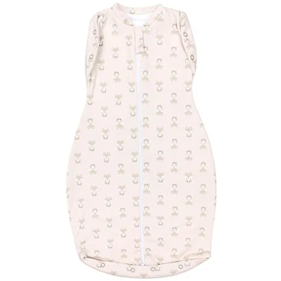 Abbildung von TupTam Baby Pucksack OEKO TEX zertifizierte Materialien Swaddle Bag Wattiert Babyschlafsack 2.5 TOG unisex, Farbe: Unwattiert 0.5 TOG/Fuchs Beige, Größe: 0 3 Monate