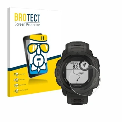 Abbildung von BROTECT Schutzglas für Garmin Instinct Tactical Edition Schutzfolie Panzer Folie Glas [Extrem Kratzfest 9H, Anti Fingerprint, Ultra Transparent]