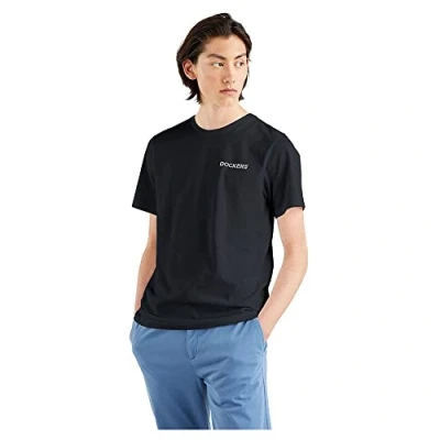 Abbildung von Dockers LOGO TEE Unisex Tshirt print, Größe: Medium, Black
